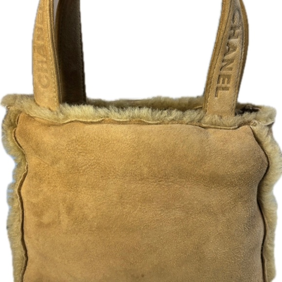 Chanel Suede Logo Handbag - Picture 1 of 4